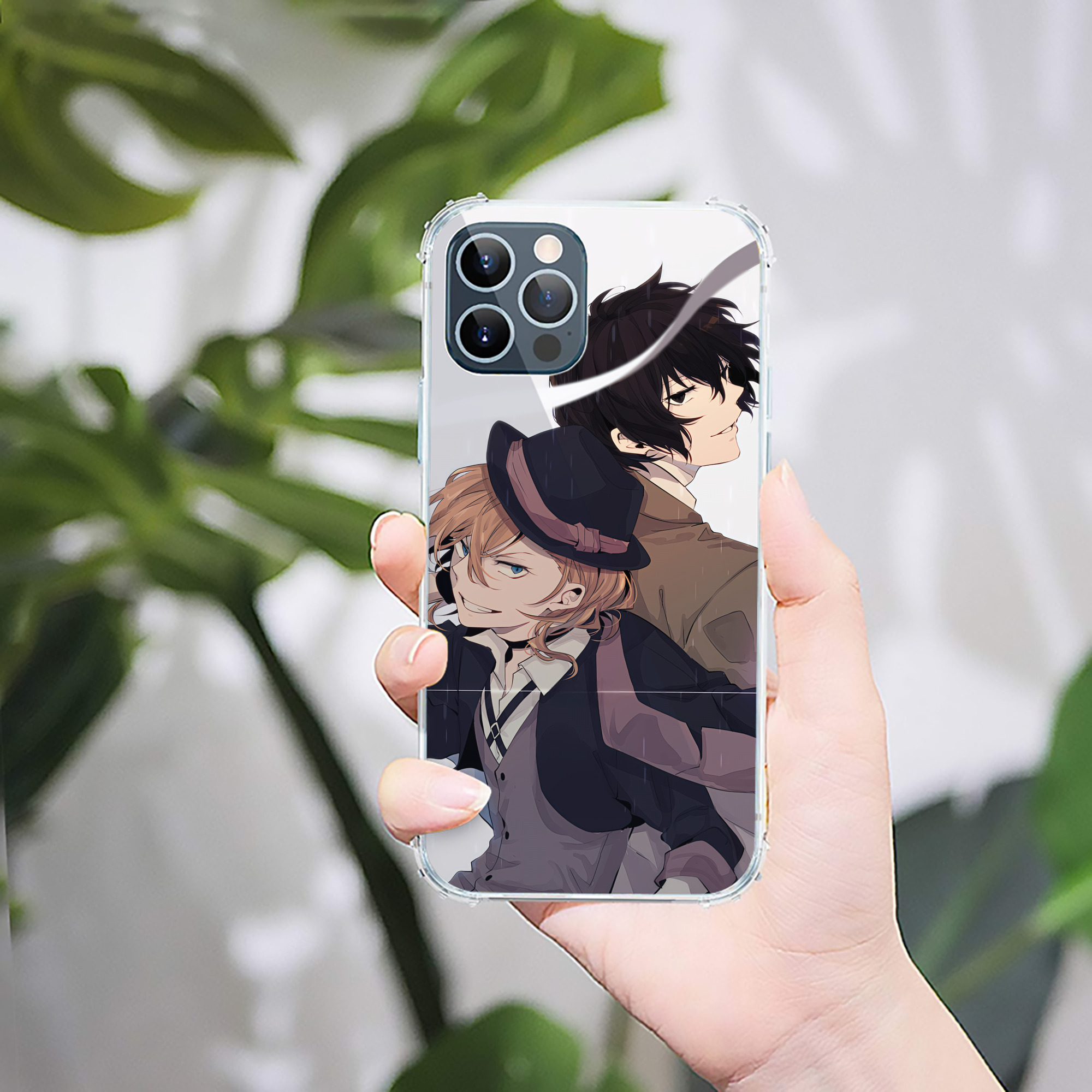 （画像用） 文豪ストレイドッグス Bungo Stray Dogs 【iPhone 12シリーズ対応】透明スマホケース（クリアソフトケース）
